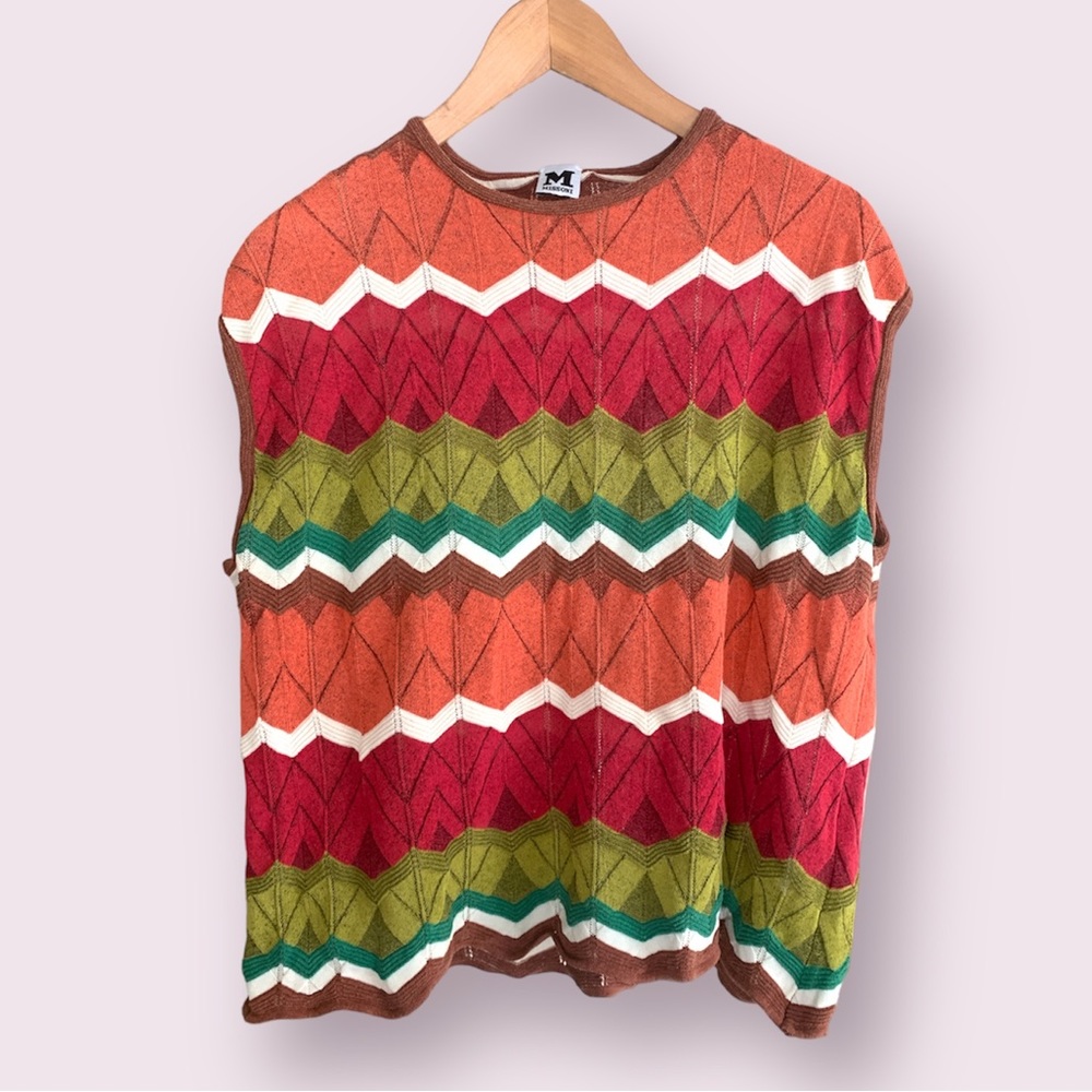 Missoni Sleevless Knit Sweater